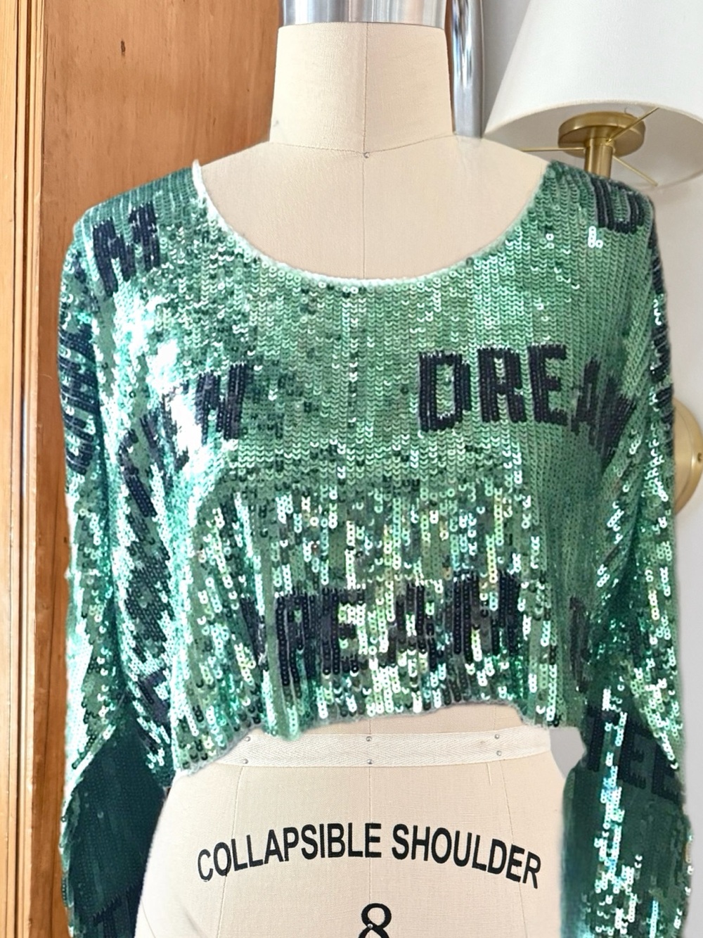Wildfox Teen Dream White Label Teal Green Sequin Top // 𝐎𝐫𝐢𝐠𝐢𝐧𝐚𝐥𝐥𝐲 : $300.00 ⭐️